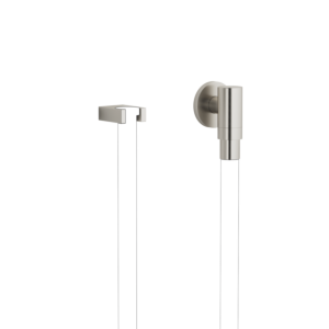 Dornbracht Water Modules wall connection elbow 27820979-06 with hose holder, with single rosette, matt platinum