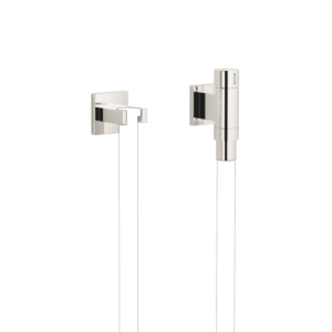 Dornbracht Water Modules coude de raccordement mural 27821979-08 avec support de tuyau, avec rosace simple, platine