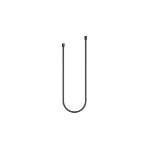 Flexible de douche en métal Dornbracht 28104970-33 1/2&quot; x 1250 mm (125 cm), noir mat