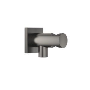 Dornbracht Wandanschlussbogen 28490970-99 mit integriertem Brausehalter, Dark Platinum matt