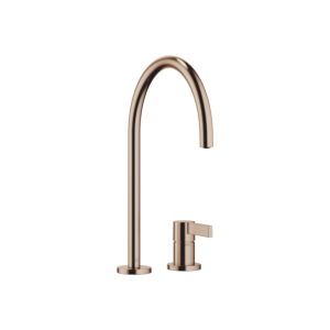 Dornbracht Tara Ultra two-handle kitchen faucet 32815875-42 for sink, with single rosettes, projection 241 mm, brushed bronze