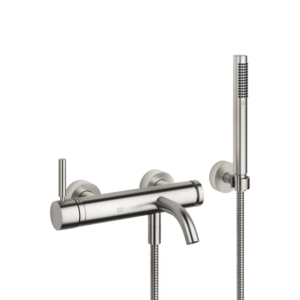 Dornbracht Meta Einhandmischer 33233660-06 für Wanne, Wandmontage, mit Garnitur, platin matt