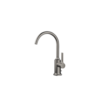 Dornbracht Vaia single-lever mixer 33500809-99 for washbasin, with Vaia -up waste, dark platinum matt