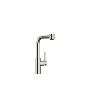 Dornbracht Elio mitigeur monocommande d&#39;évier 33870790-06, coulissant, poignée à droite, avec fonction douche, saillie 235 mm, platine mat