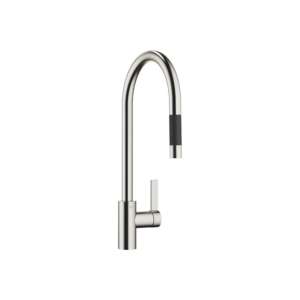 Dornbracht Tara Ultra Spültisch-Einhebelmischer 33870875-06 herausziehbar, mit Brausefunktion, Ausladung 240 mm, platin matt