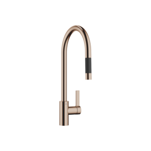 Dornbracht Tara Ultra pull-down kitchen faucet 33870875-42 pull-out, with shower function, projection 240 mm, brushed bronze