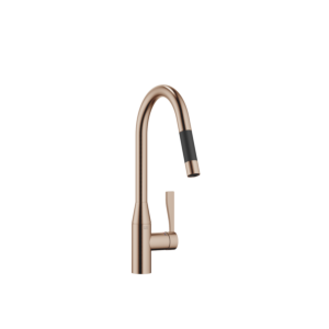 Robinet de cuisine extractible Dornbracht Sync 33870895-42, avec fonction douchette, saillie 240 mm, bronze brossé