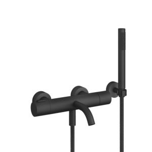 Dornbracht thermostat de Meta 34234979-33 pour montage mural, avec kit, noir mat