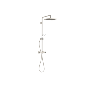 Dornbracht Symetrics shower set 34459980-06 with shower thermostat, projection standing shower 450 mm, platinum matt