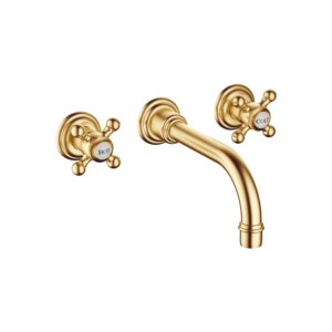 Dornbracht Madison 36712361-28 pour trois trous caché garniture de vidange mélangeur, sans match0, laiton brossé