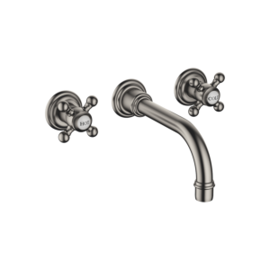 Dornbracht Madison 36712361-99 pour trois trous caché garniture de vidange mélangeur, sans match0, mat platine foncé