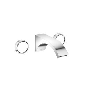 Dornbracht Cyo three-hole wall fitting 36712811-00 for washbasin, projection 190mm, without waste set, chrome