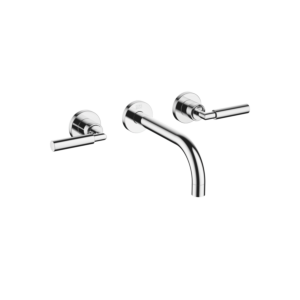 Dornbracht Waschtisch Wand Armatur Tara.3671288200 chrom, Ausladung 190mm, Hebelgriffe, Rosetten