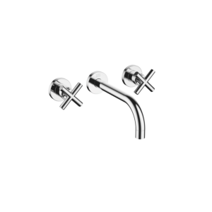 Dornbracht match0 Tara . 367128920 chromé, saillie 190 mm, poignées croisées