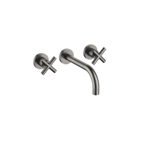 Dornbracht Tara. Fertigmontageset 36712892-99 für Waschtisch-Wand-Armatur, ohne Ablaufgarnitur, 190 mm, Dark Platinum matt