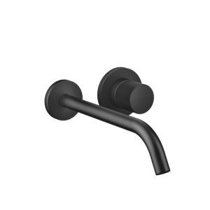 Dornbracht Meta Fertigmontageset 36861664-33 für Wand-Einhandmischer, ohne Ablaufgarnitur, Ausladung 250 mm, schwarz matt