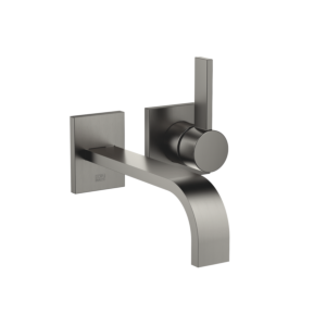 Dornbracht Mem Fertigmontageset 36861782-99 für Waschtisch-Wand-Einhandmischer, ohne Ablaufgarnitur, Dark Platinum matt