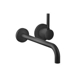 Dornbracht Meta Fertigmontageset 36863660-33 für Wand-Einhandmischer, Biegeradius von 90°, ohne Ablaufgarnitur, schwarz matt