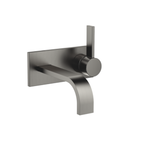 Dornbracht Mem Fertigmontageset 36863782-99 für Waschtisch-Wand-Einhandmischer, ohne Ablaufgarnitur, Dark Platinum matt