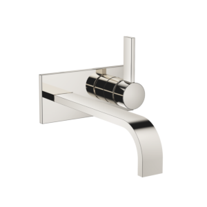 Dornbracht Mem Fertigmontageset 36865782-08 für Waschtisch-Wand-Einhandmischer, ohne Ablaufgarnitur, platin