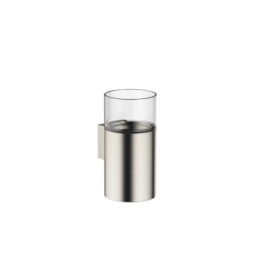 Dornbracht Glashalter 83400979-06 Wandmodell, Glas aus Kristallglas, transparent, platin matt