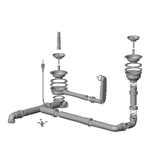 Dornbracht waste Kitchen steel matt