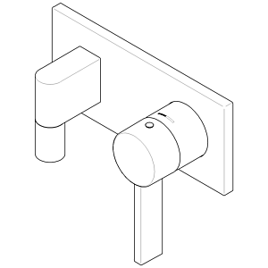Dornbracht wall connection complete 04110302603-08 platinum
