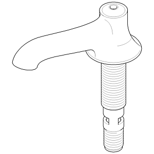 Dornbracht bec 135 mm 04118200100-00 chromé