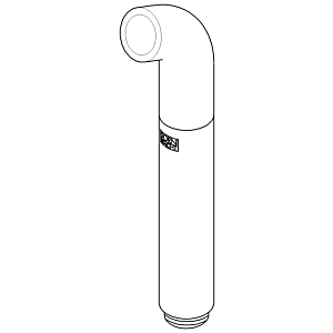 Dornbracht pouring pipe 2000 / 801 connection 04121107301-06 matt platinum