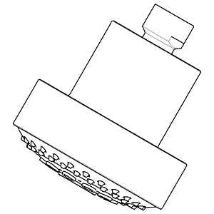 douche de tête moderne Dornbracht 04121111000-06 platine mat