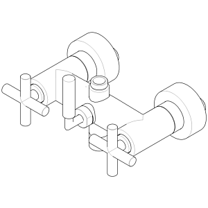 Dornbracht BRB wall assembly 04171002001-00 chrome