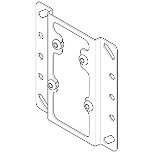 Plaque de montage Dornbracht 35425/35420 pièces de rechange 0417201270090 04172012700 153 x 154 x 14 mm