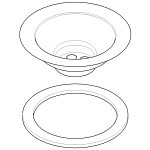 Dornbracht boîtier filtre panier 04178500500-86 acier inoxydable mat