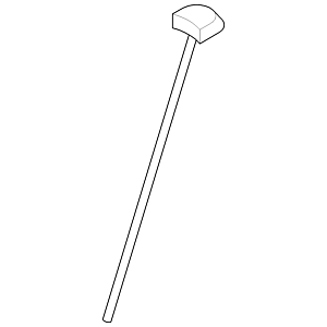 Dornbracht pull rod with knob 04205303117-33 matt black