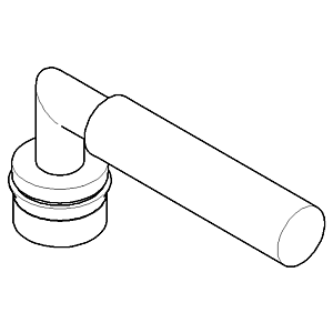 Dornbracht handle complete 04208805200-08 platinum