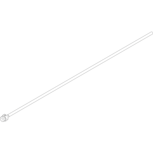 tuyau de raccordement Dornbracht avec mamelon G 0424020470090 brut