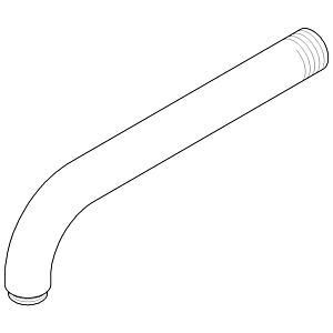 Dornbracht SPOUT L=170 mm - platinum 04282211510-06 matt platinum