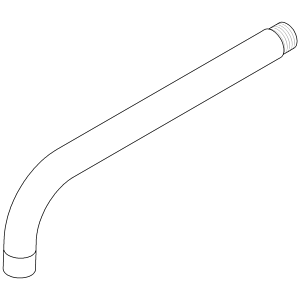 Dornbracht AUSLAUF 23 x 1 x 250 mm A 04282213210-06 290 x 90 x 25_platin matt