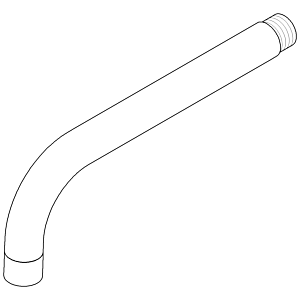 Dornbracht spout 23 x 2000 x 200 mm A 04282219710-06 280 x 100 x 30_platinum matt