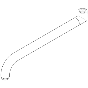 Dornbracht SWIVELING SPOUT f. L=3 04282507910-00 300 x 90 x 35_chrom