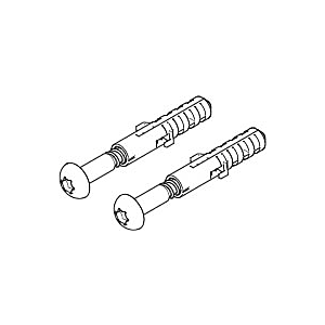 Dornbracht Bef.-Satz (Schraube+Dübel) 0430310240190 ERSATZTEILE 04303102401 6 x 40 mm