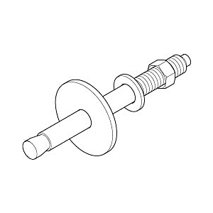 Dornbracht ceiling mounting set Rai 0430350060190 raw