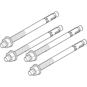 Dornbracht fixing set bolt anchor m8x 0430350080090 raw