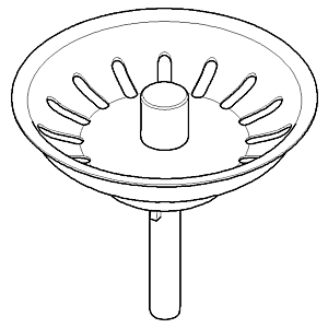 Dornbracht Bouchon pour extrémité de tuyau , non verrouillable 04312006500-86 acier inoxydable mat