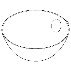 Dornbracht glass holder (bowl) - chr 05179455500-00 chrome