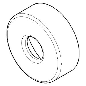 Dornbracht rosette with sliding ring 05272250300-00 chrome