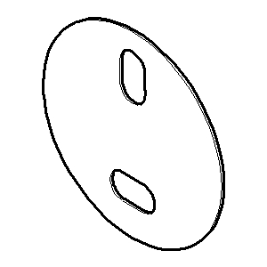 Dornbracht mounting disc for soft 0530115190090 05301151900 D 36 x 1 mm