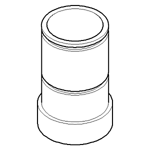 Dornbracht enregistrement, distributeur rond 081010519-06 platine mat
