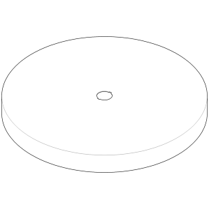 Dornbracht couvercle ACC pied chromé 081102550-00 x 28 mm chromé