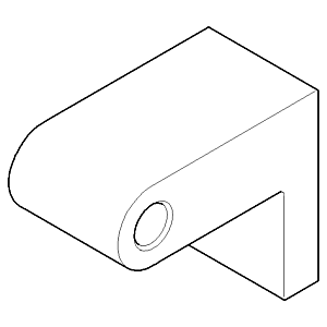 Dornbracht Halter für Wannengriff 081767500-00 chrom